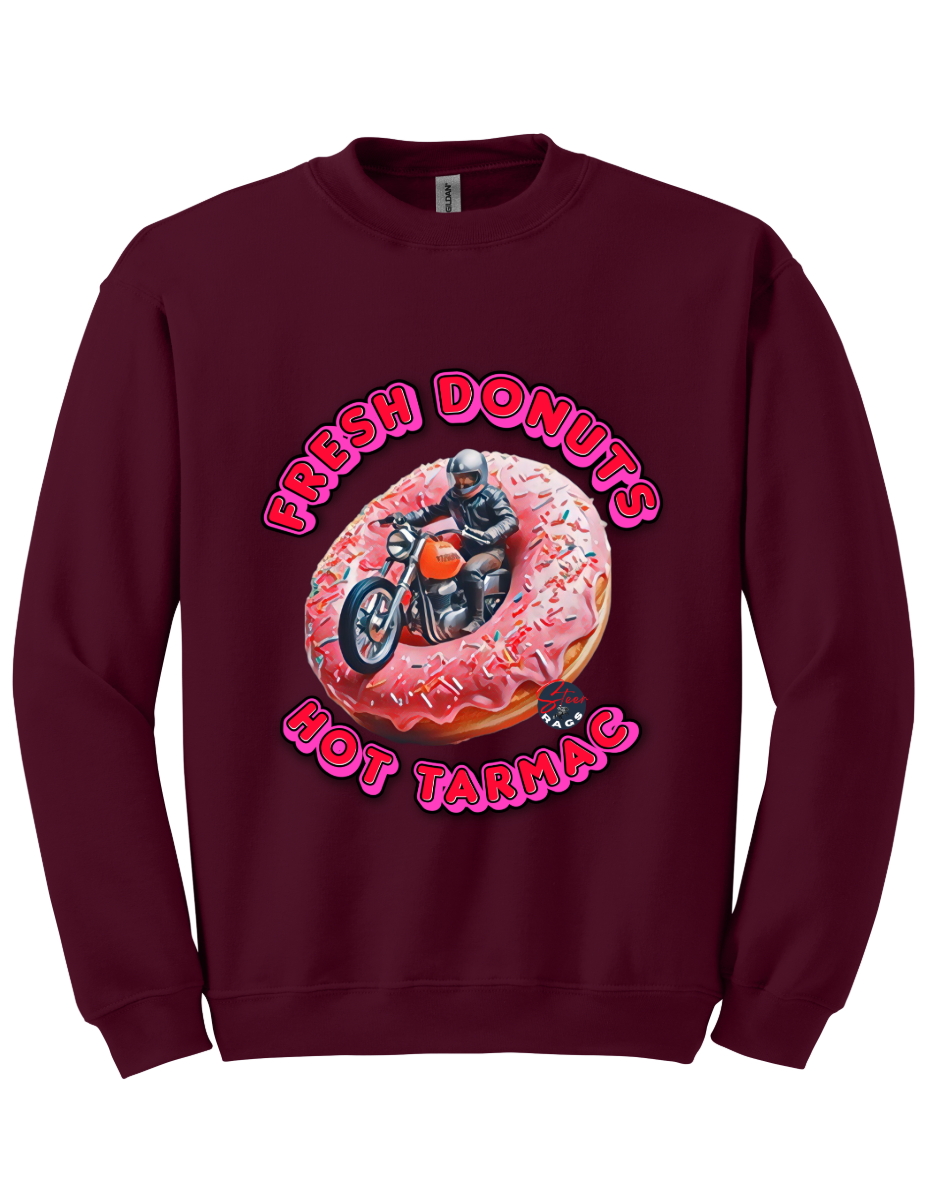 Fresh Donut Hot Tarmac Motorbike Sweatshirt