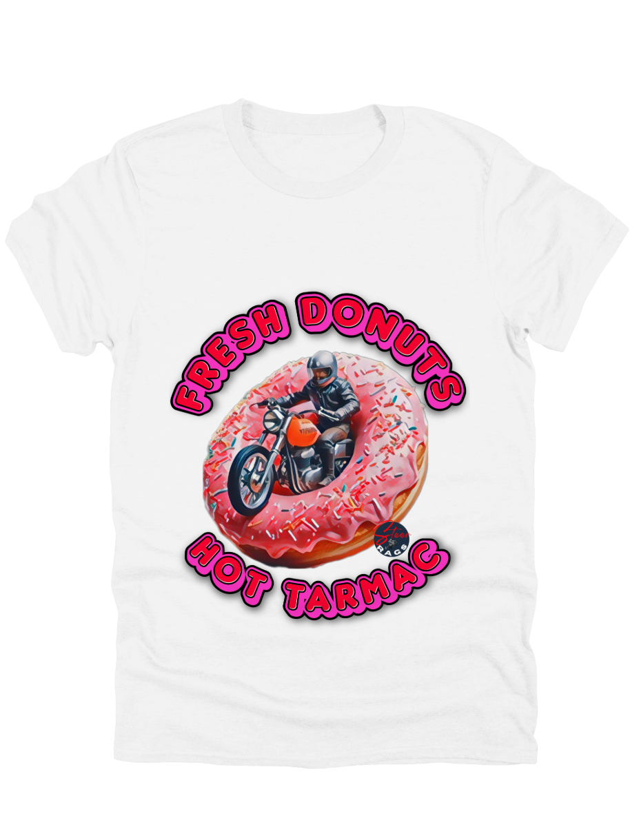 Fresh Donut Hot Tarmac Motorbike T-shirt