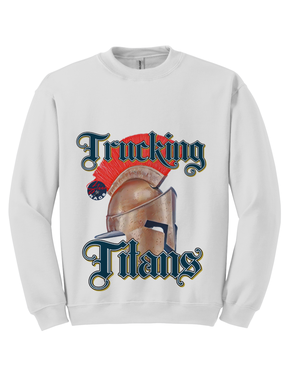 Trucking Titans Dark Teal Print Sweatshirt