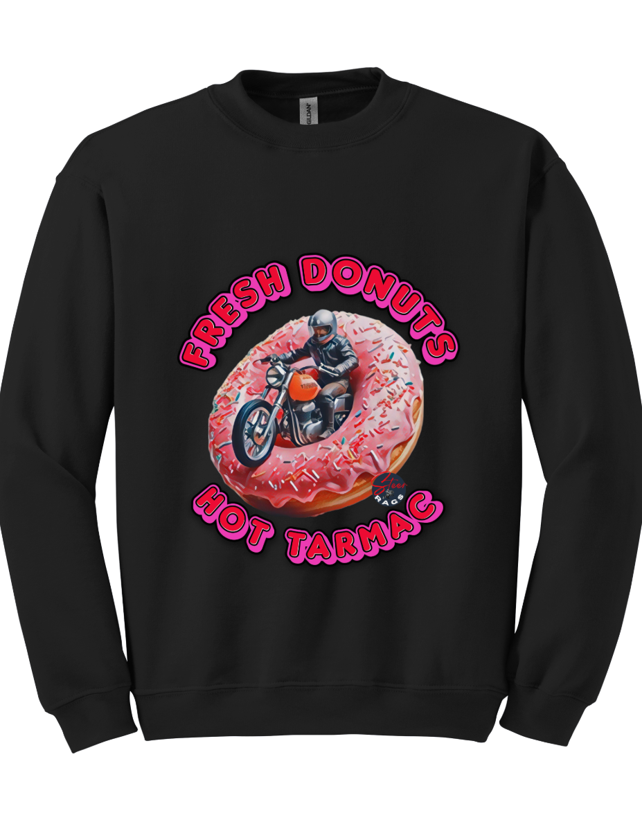 Fresh Donut Hot Tarmac Motorbike Sweatshirt