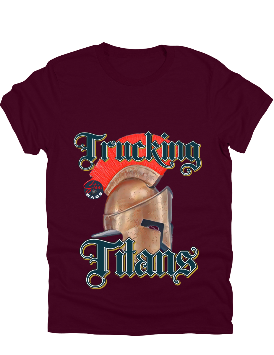 Trucking Titans Dark Teal Print T-shirt