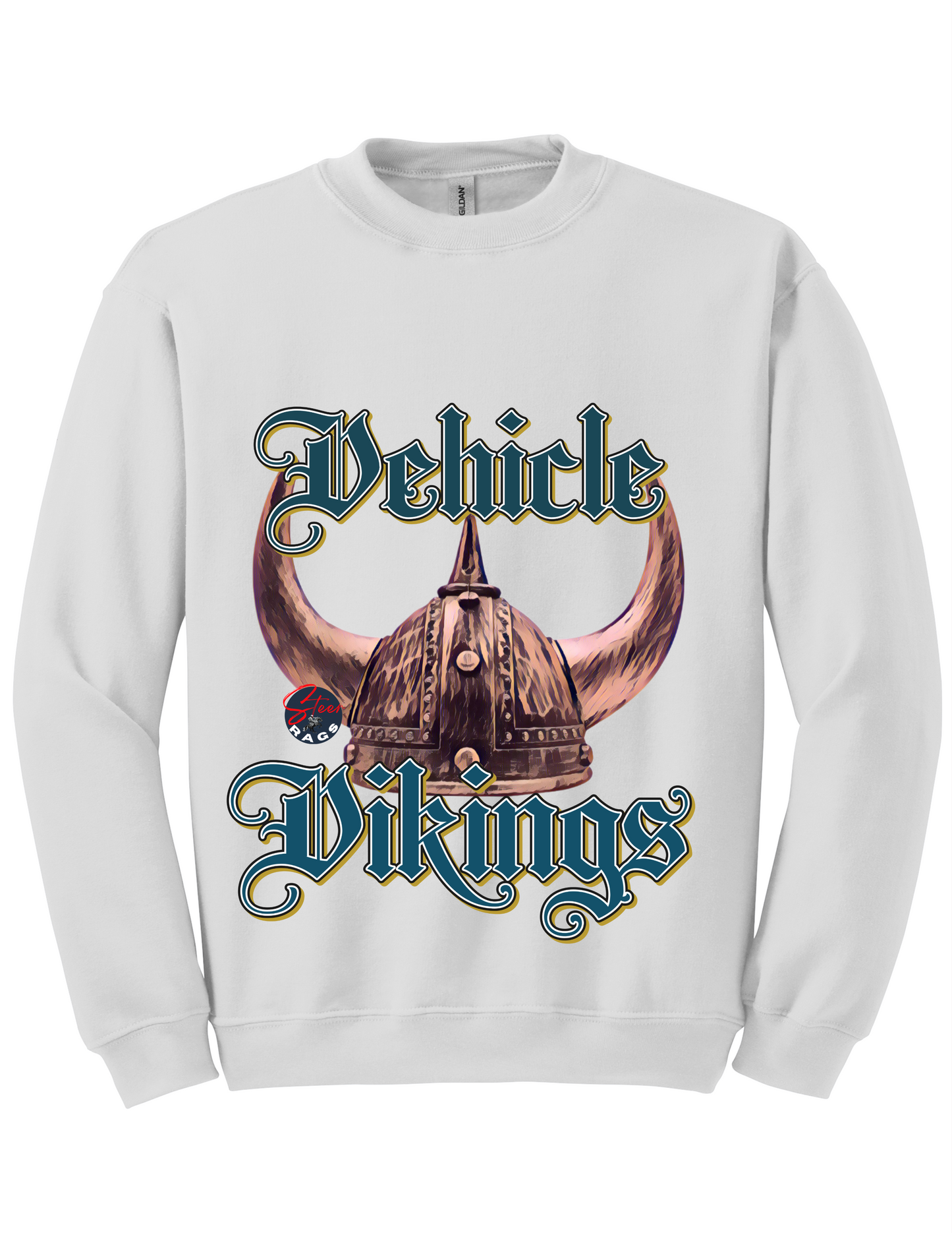 Vehicle Vikings Blue Print Sweatshirt