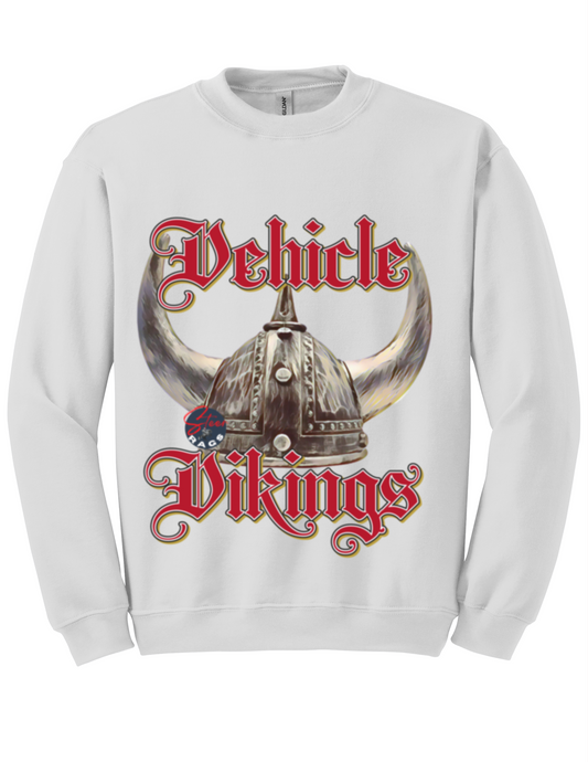 Vehicle Vikings Red Print Sweatshirt