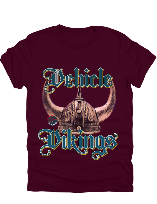 Vehicle Vikings Blue Print T-shirt