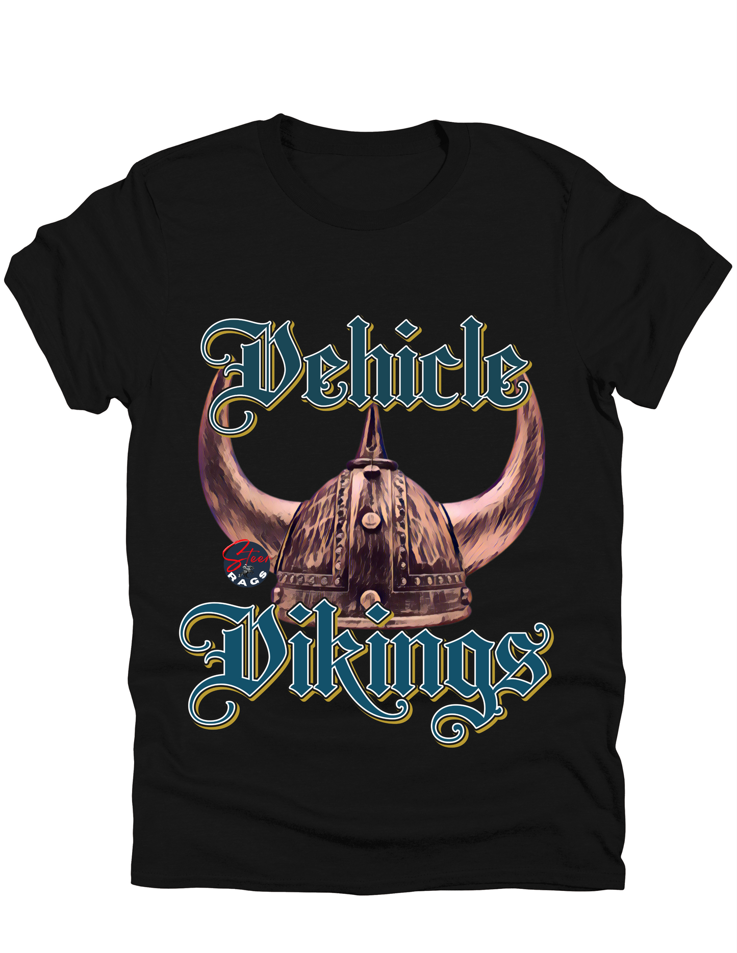 Vehicle Vikings Blue Print T-shirt
